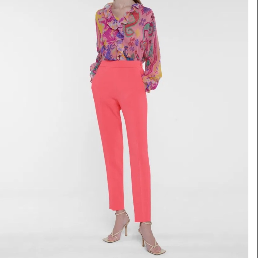 Etro high rise slim crepe pants size 40